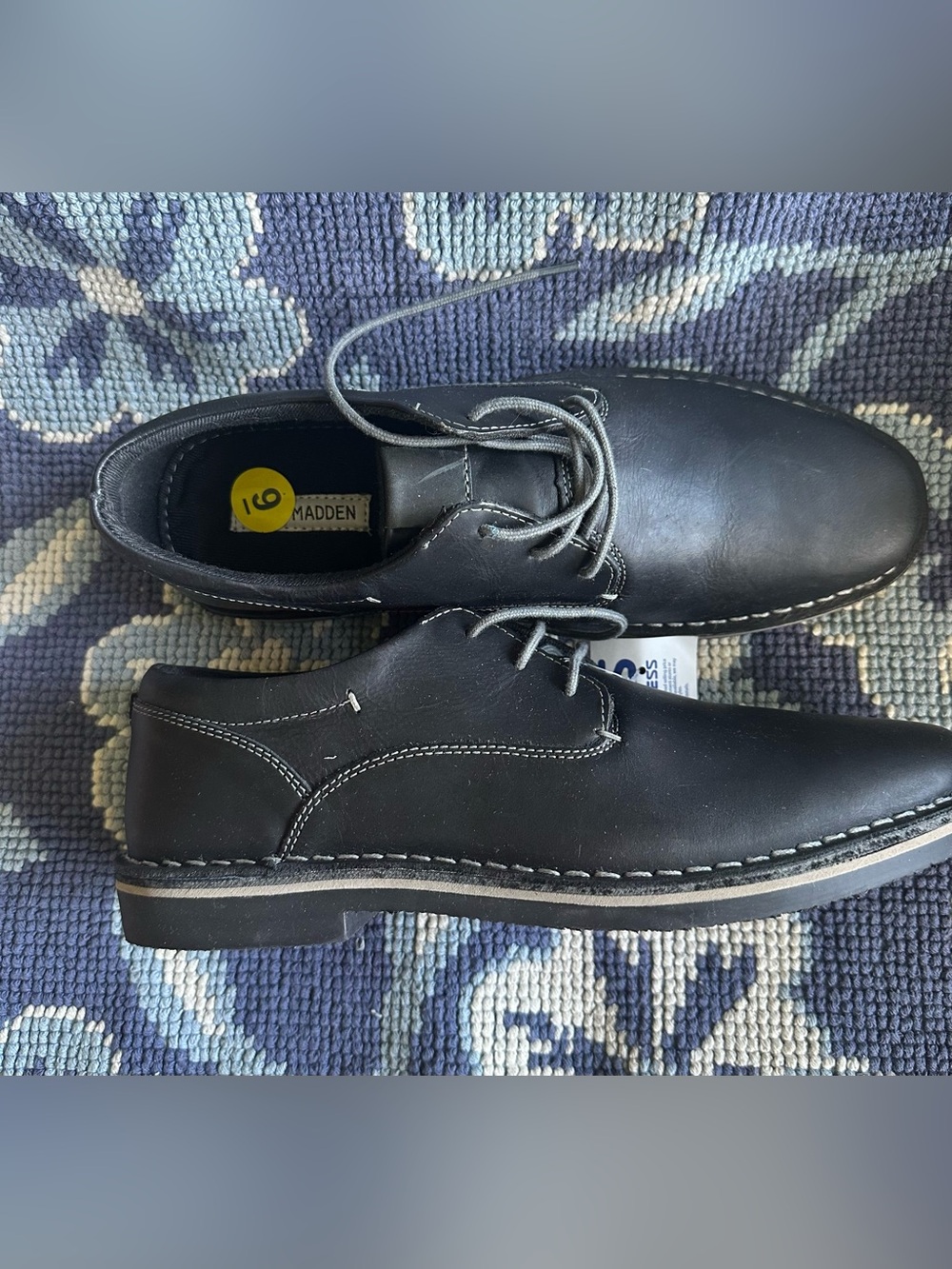 👞🖤 NWT Steve Madden Harpoon Leather Oxford Shoes Men’s Size 9